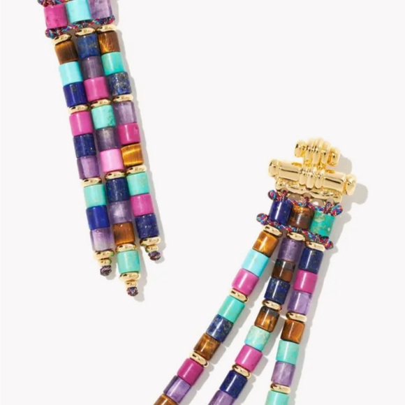 Kendra Scott Bree statement earrings gold - Picture 7 of 7